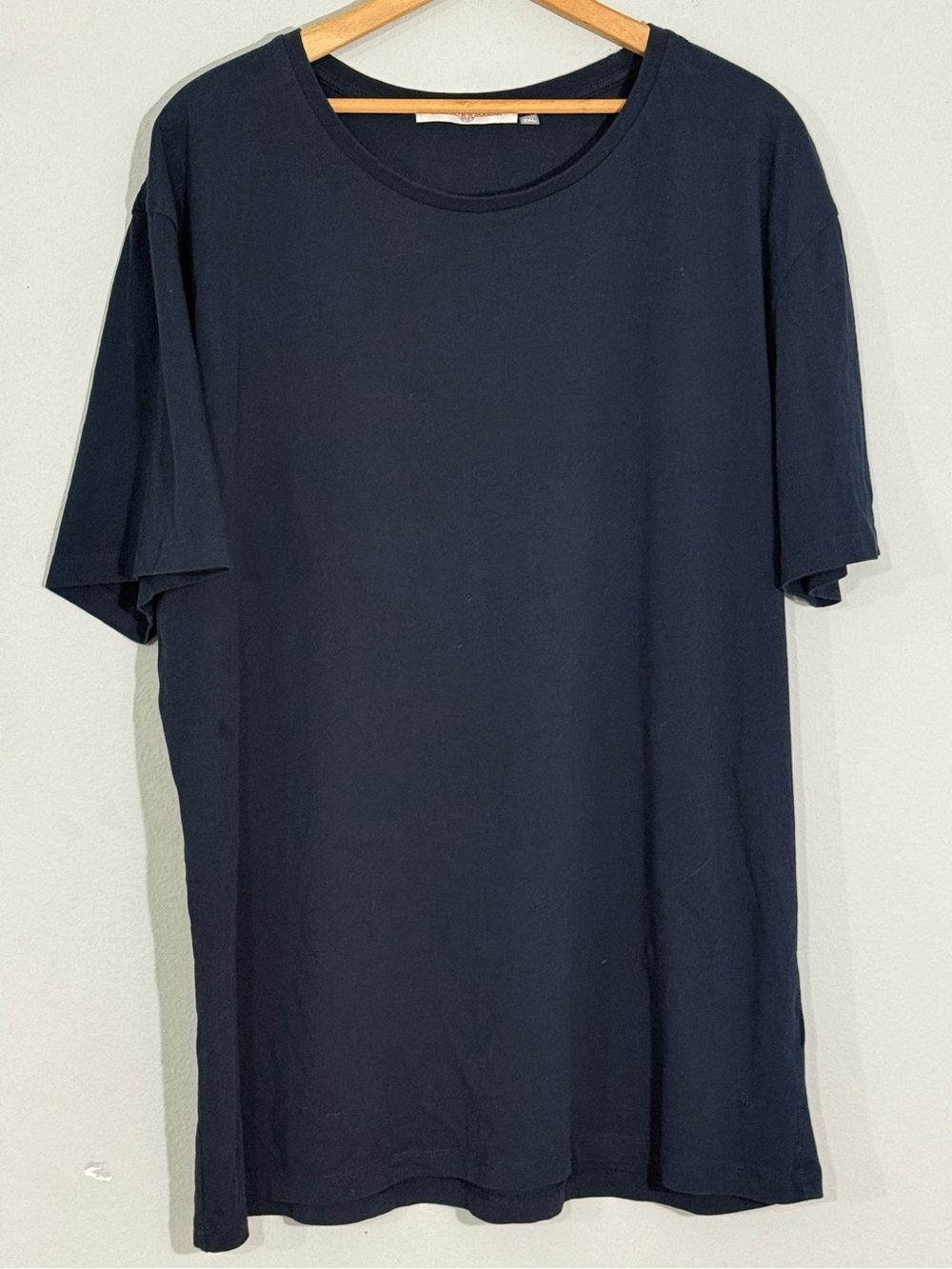 Luciano Barbera Men’s 3XL Black Cotton Crew Neck T Shirt Made in Italy